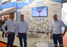 Jack Vijverberg, Rob Bekkering and Sander Zwinkels of Van der Valk. Their driveline is further developed. Screen installations are being used more intensively than ever, and their system has been further developed for that. 